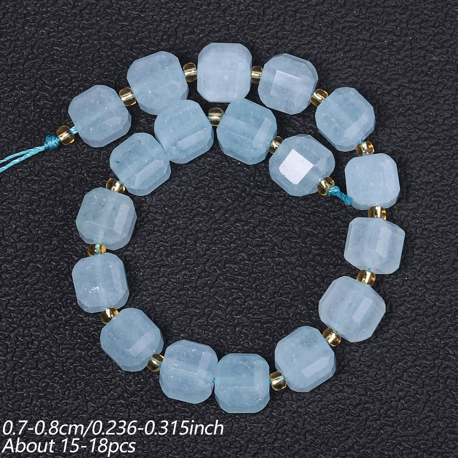7-8mm Natural Stone Garnet Loose Beads for DIY Jewelry Making